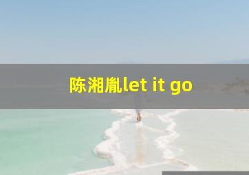 陈湘胤let it go